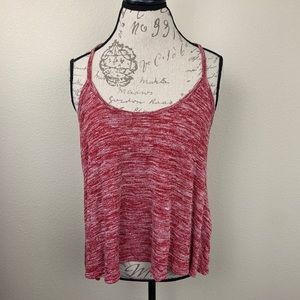 AmericanEagle Heathered Sweater Racerback Tank Top